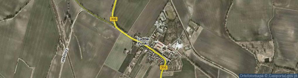 Zdjęcie satelitarne Ludów Polski ul.